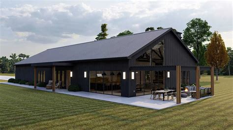 3 bed 2 bath metal house plans|3 bedroom barn style house plans.